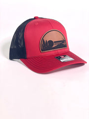 MTN ELK BLACK/RED SNAPBACK